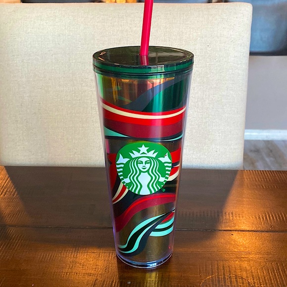 Starbucks Tumbler Christmas 2021 Limited Edition Holiday Swirl (NEW WITH TAGS!!) - Picture 1 of 5